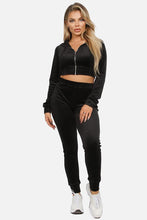 Load image into Gallery viewer, Victoria Velour Set (Black)
