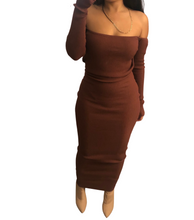 Load image into Gallery viewer, Backless Midi Dress (Chocolate)
