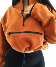 Load image into Gallery viewer, Half Zip Pullover (Rust)
