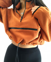 Load image into Gallery viewer, Half Zip Pullover (Rust)
